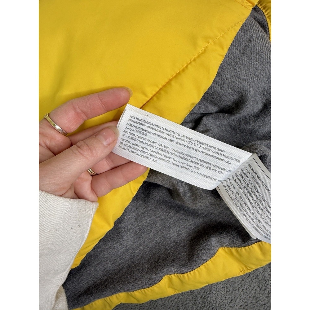 Abercrombie & Fitch Quilted Puffer Jacket Women's Size Medium Yellow - Picture 6 of 10